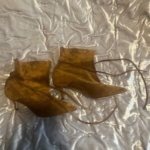 Marion Parke Brown Suede Ankle Boots